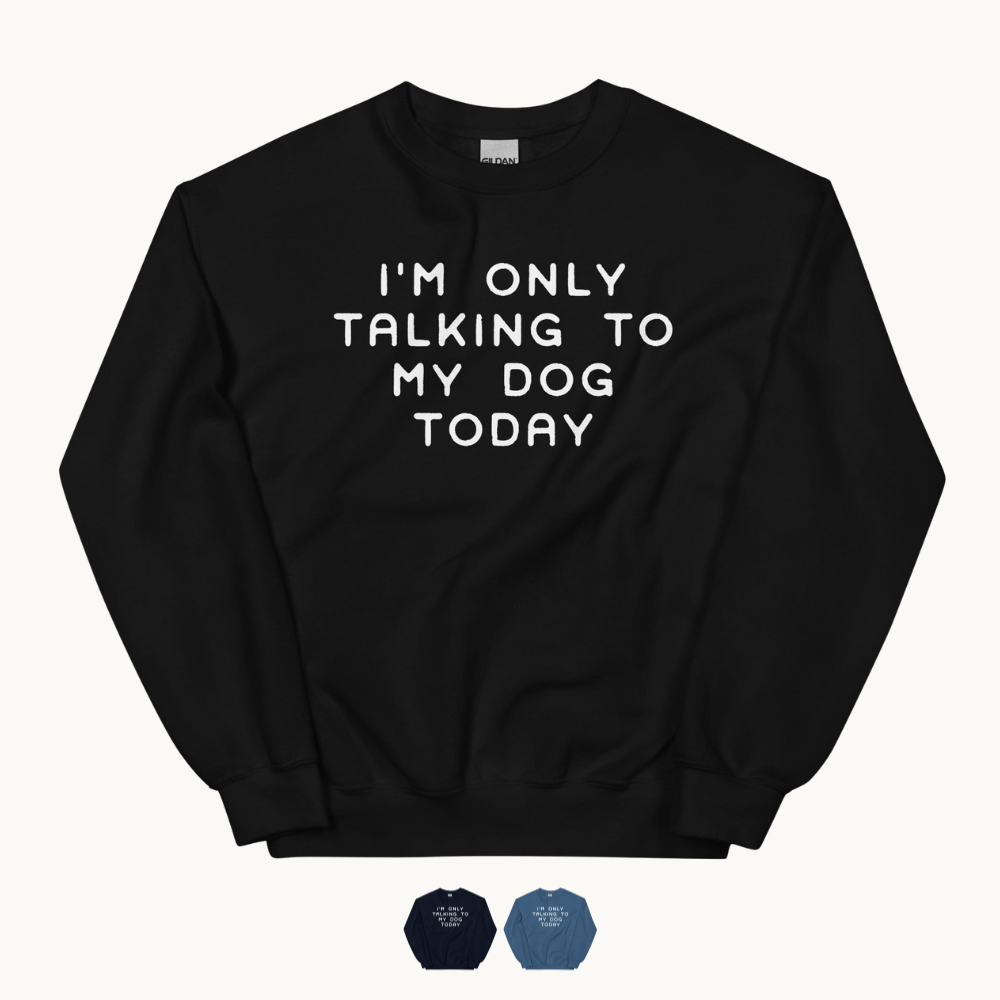 I'm Only Talking to My Dog Today Sweatshirt