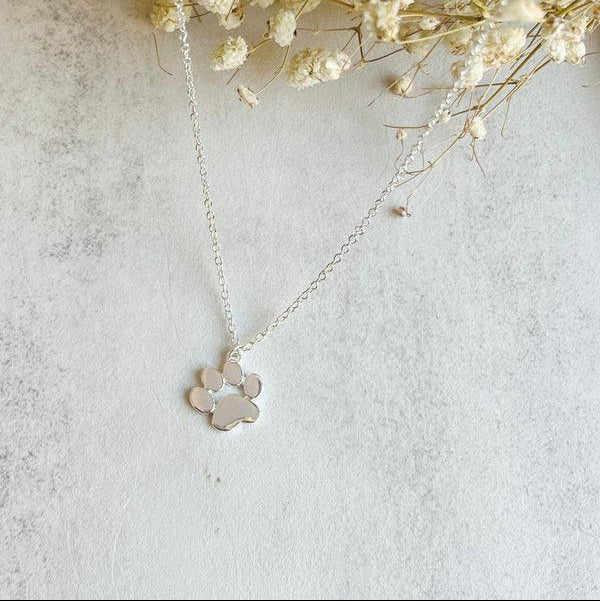 Elegant Silver Paw Necklace – Stainless Steel VIP