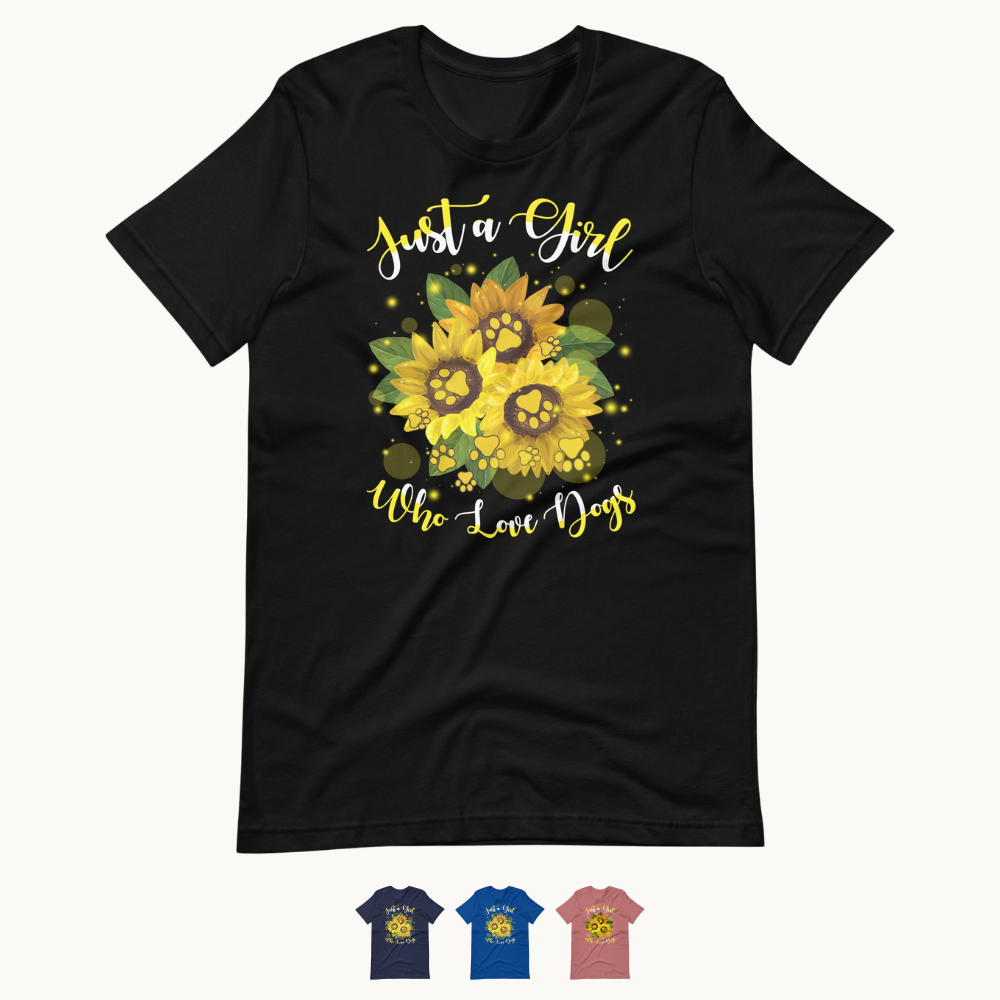 Just a Girl Who Loves Dogs T-Shirt