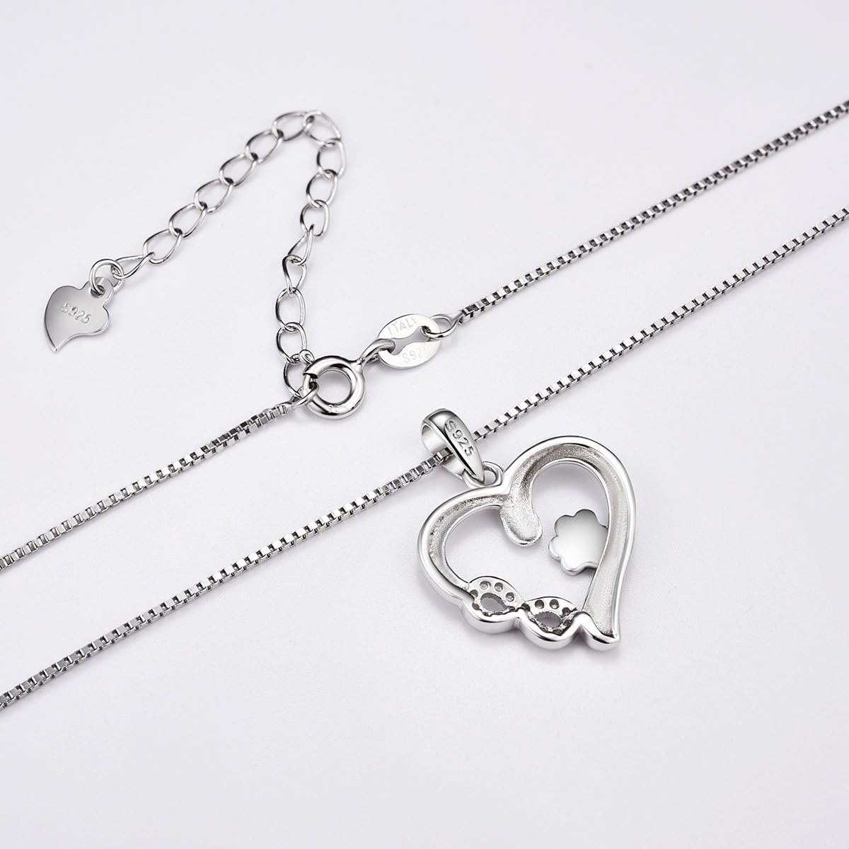 Paw and Heart Necklace with Infinity Charm VIP