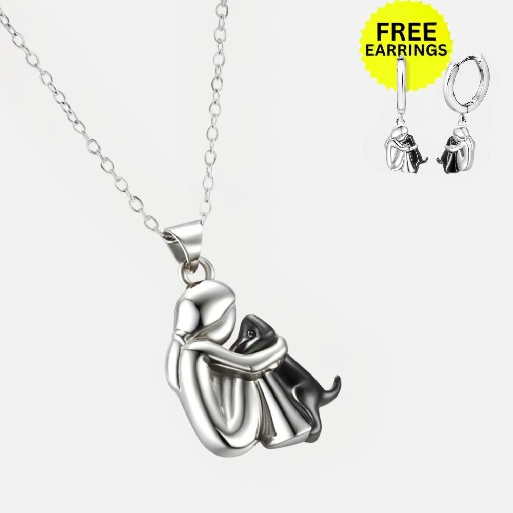 Hug Pendant Necklace with Bonus Earrings – Limited Time Offer VIP