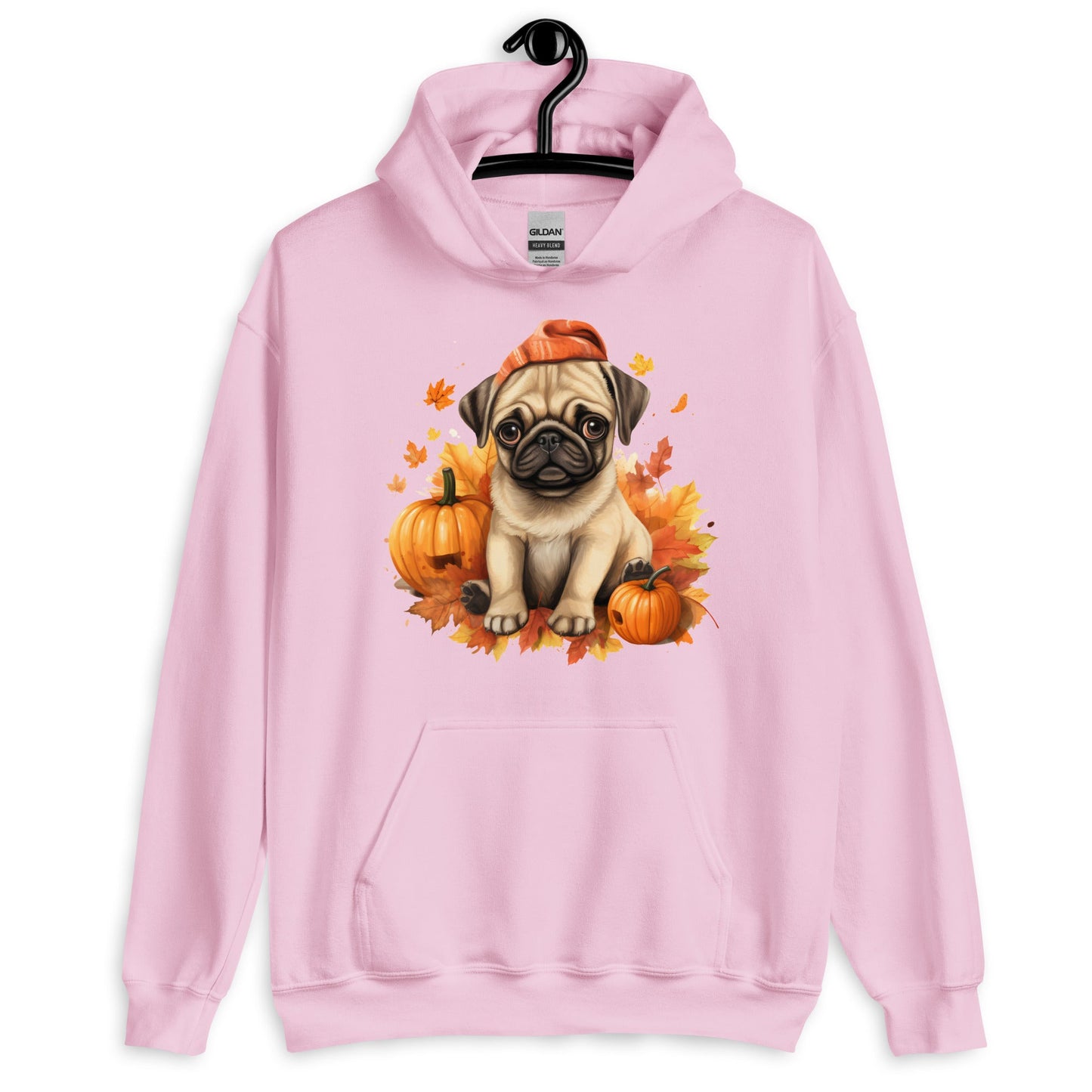 Pug Fall Season Vibes Hoodie