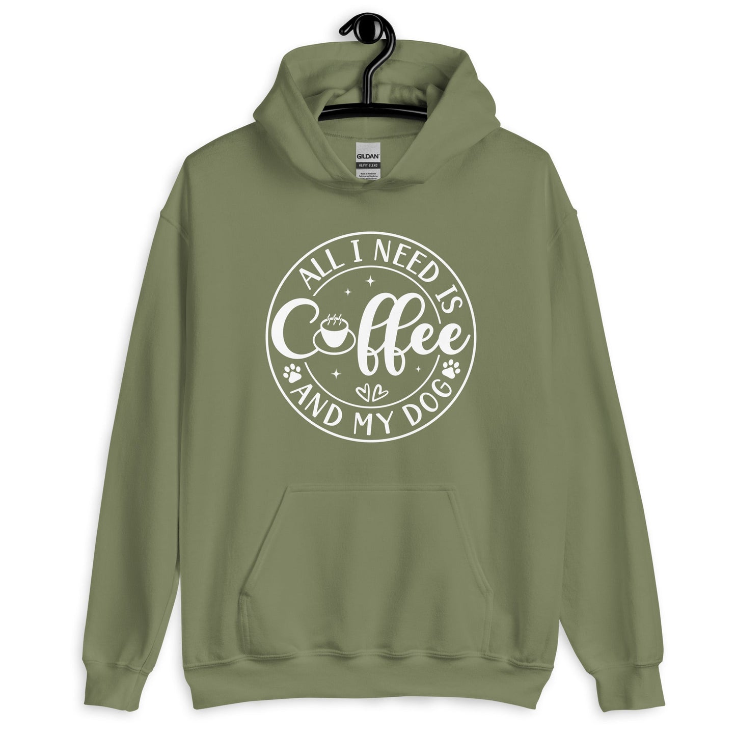 All I Need is Coffee & My Dog Hoodie for Dog Lovers