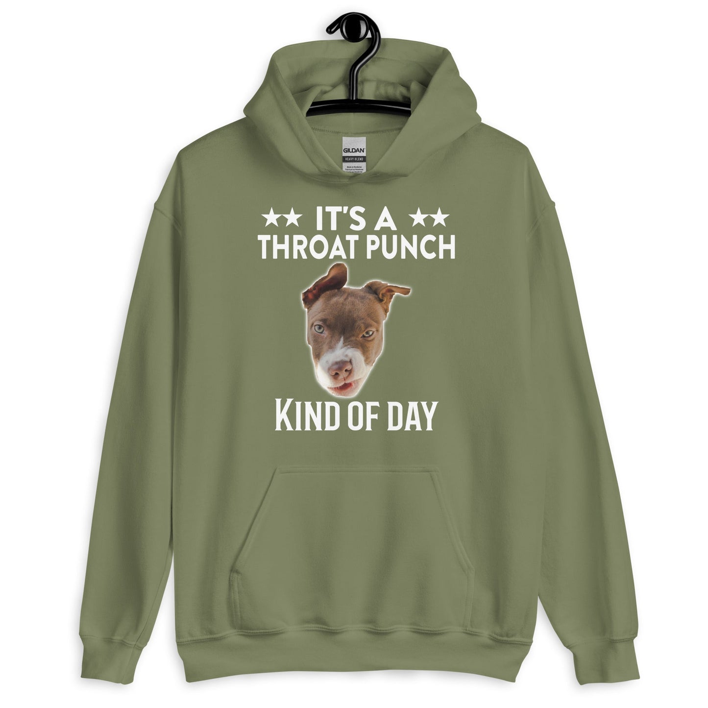 It's A Throat Punch Kind Of Day Hoodie for Dog Lovers