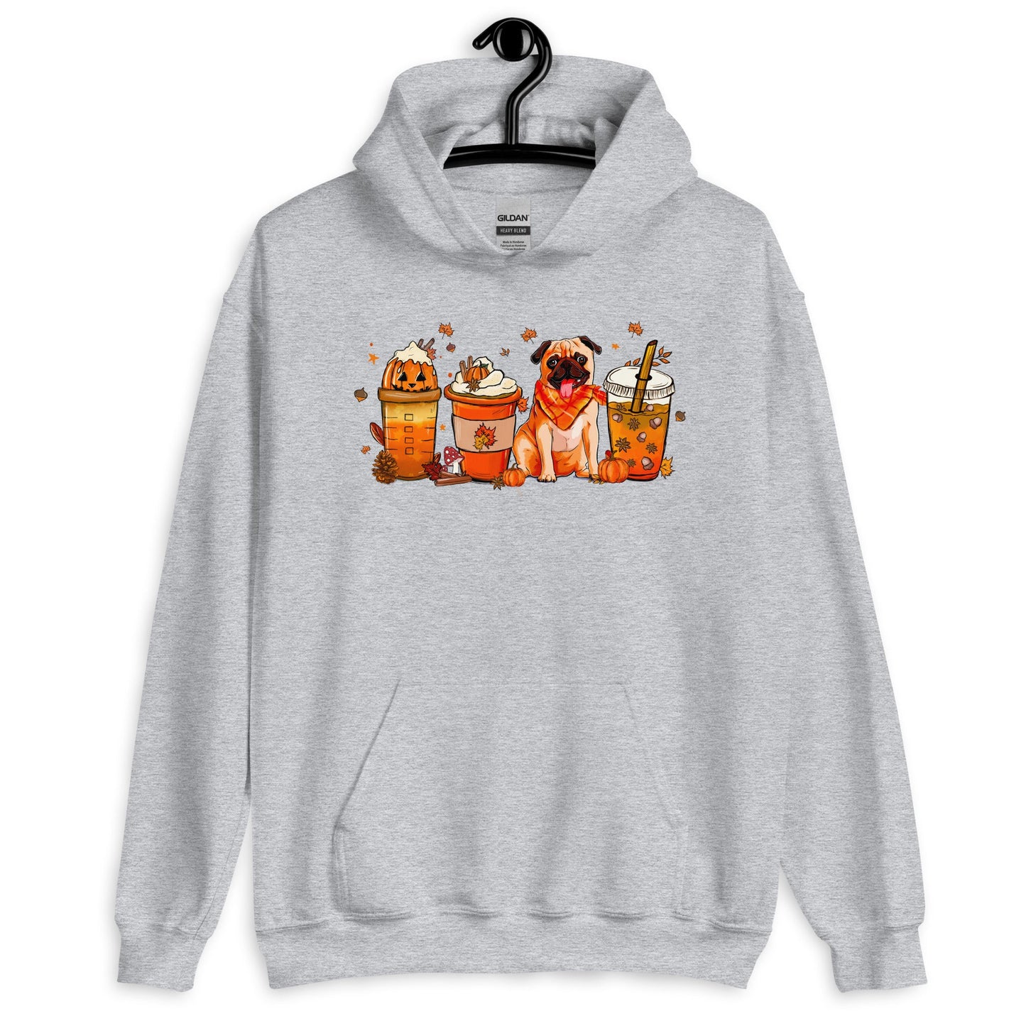Pug Fall Pumpkin Spice Vibes Hoodie