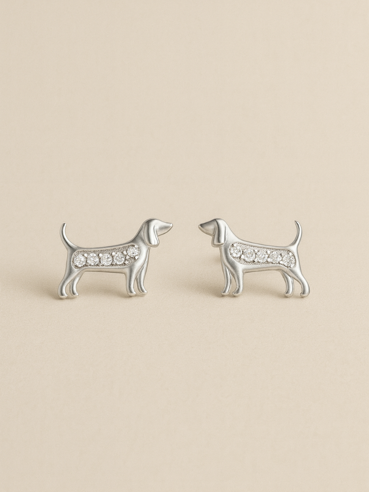 Faithful Pup Stud Earrings