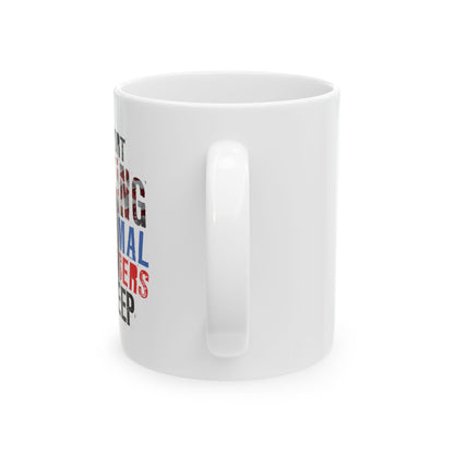 I Support Putting Animal Abusers To Sleep Mug - America 250th Edition 11oz