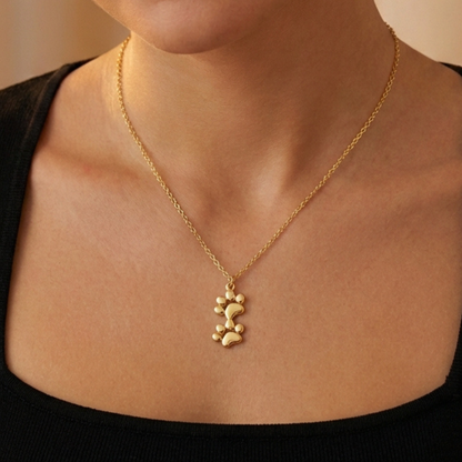 Double Stack Paw Necklace