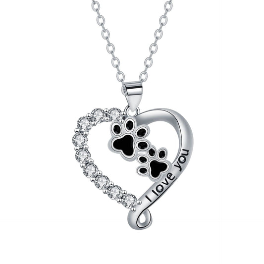 Heart-shaped Pendant Paw Necklace VIP