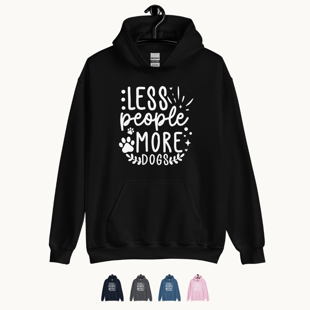 Less People More Dogs Hoodie