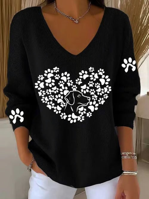 Dog Graphic Long Sleeve