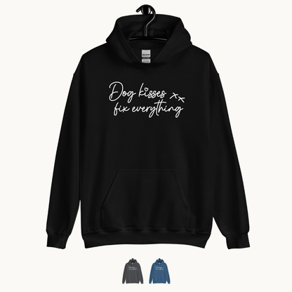 Dog Kisses Fix Everything Unisex Hoodie