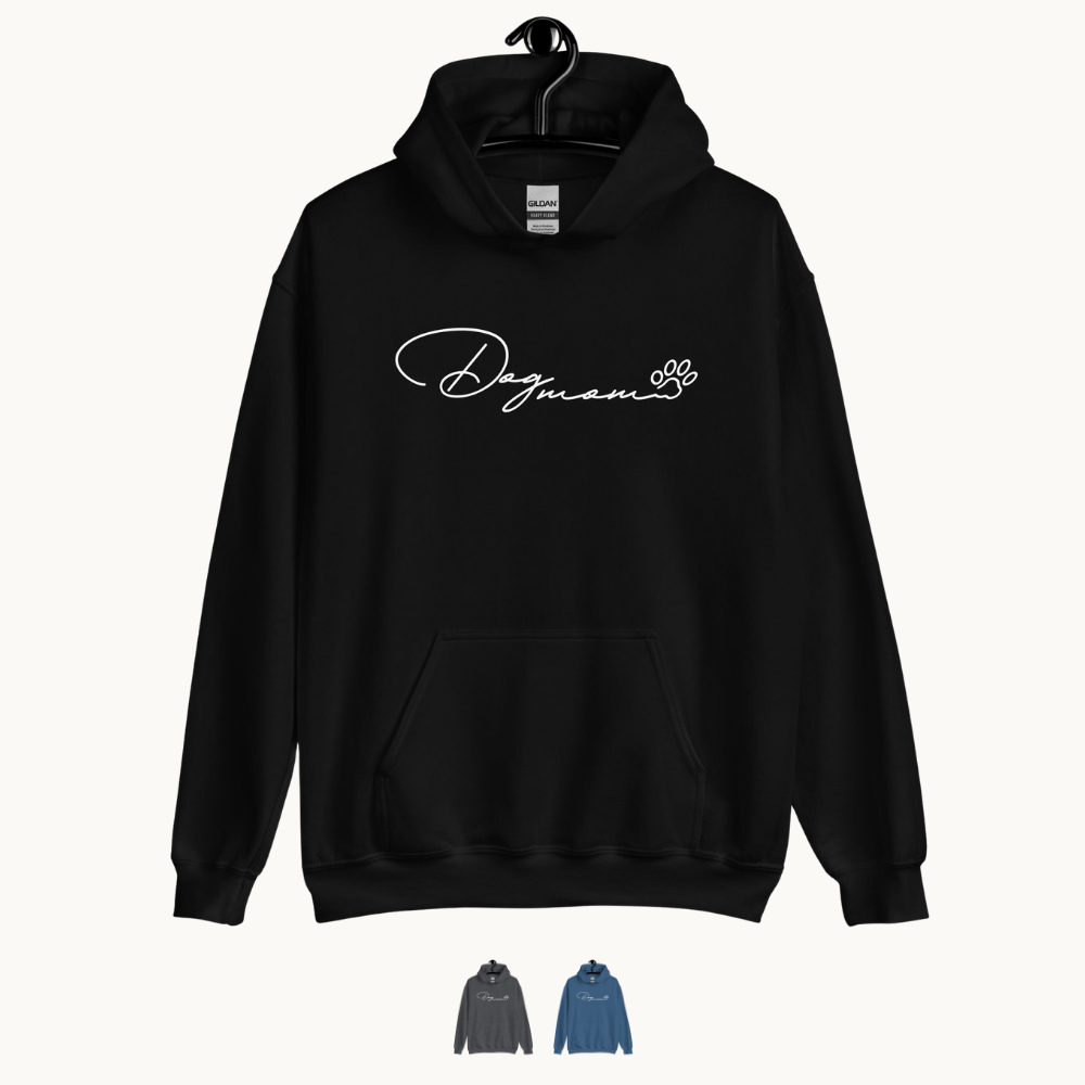 Dog Mom Paw Print Unisex Hoodie