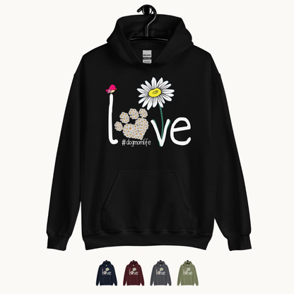 Love Dog Mom Life Hoodie
