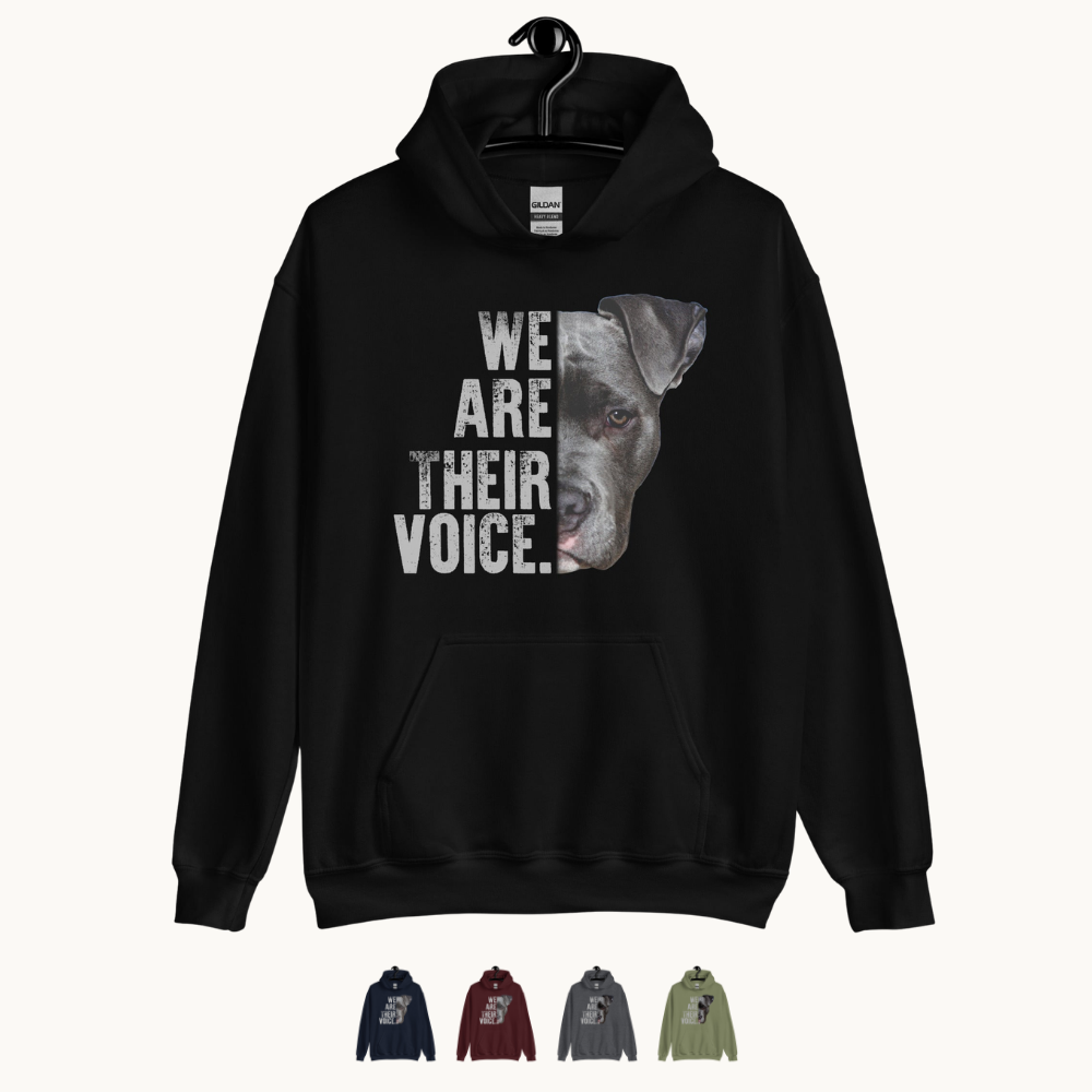 We are Their Voice Dog Rescue Hoodie