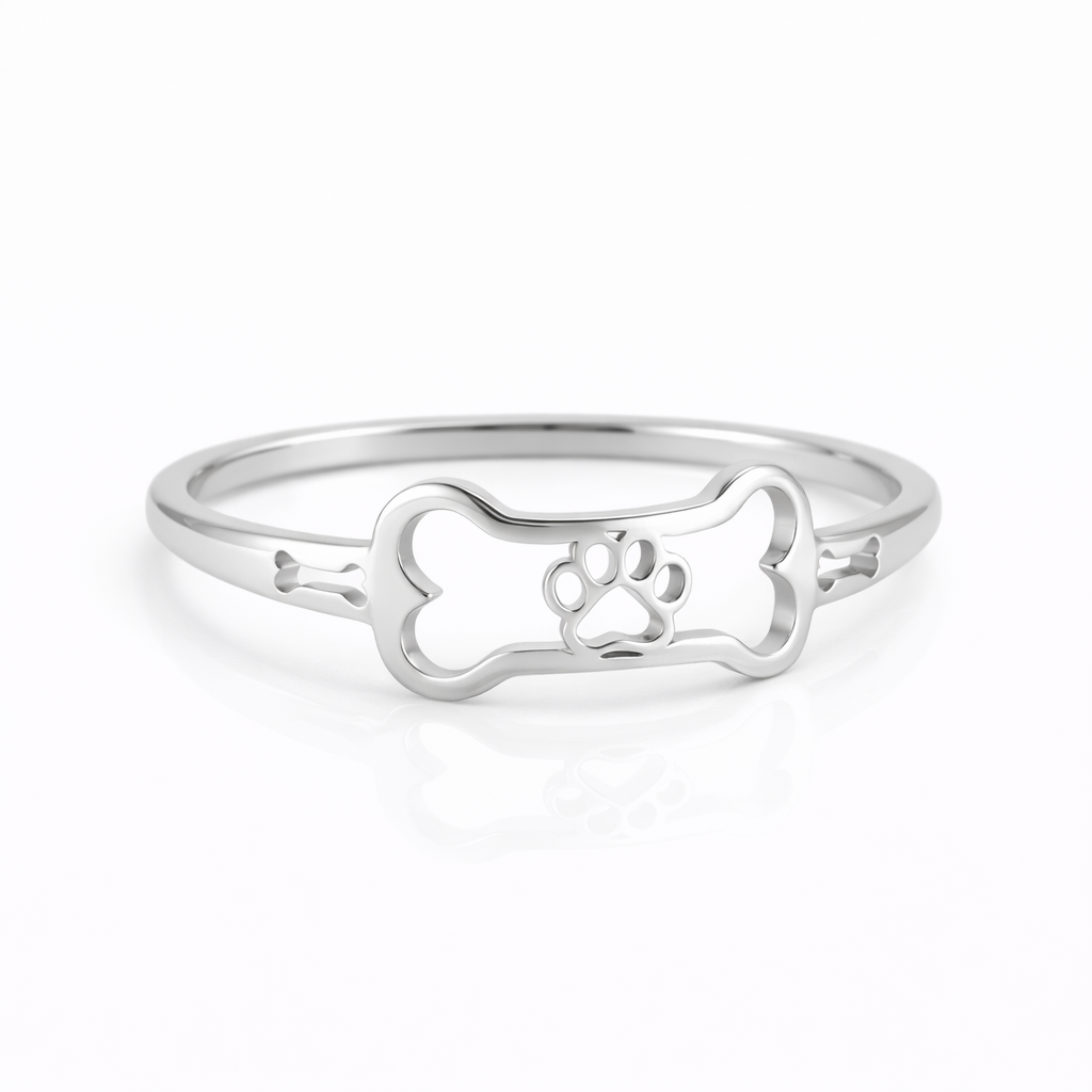 Dog Paw Print Ring