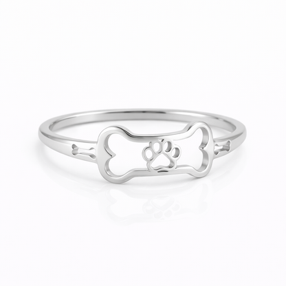 Dog Paw Print Ring