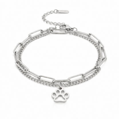 Stacked Paw Bracelet
