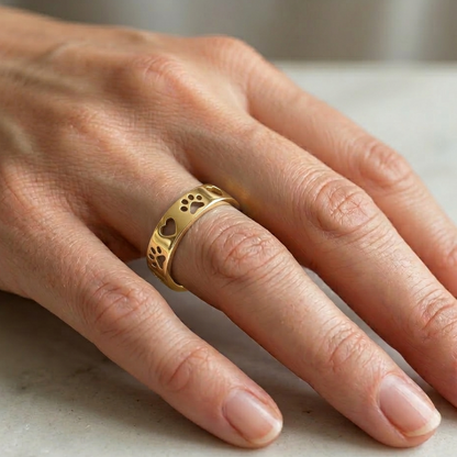 Heart & Paw Ring