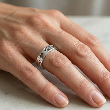 Heart & Paw Ring