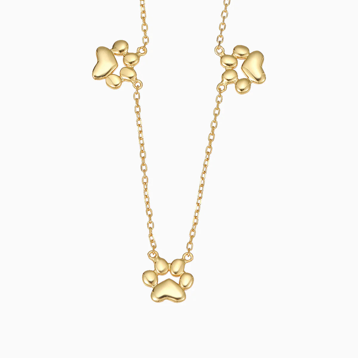 Trinity Paw Necklace