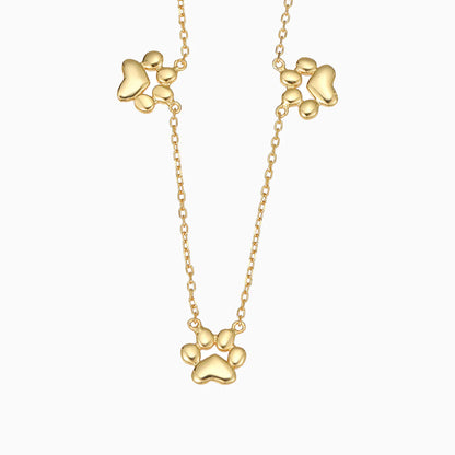 Trinity Paw Necklace