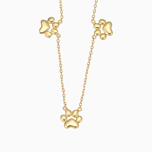 Trinity Paw Necklace
