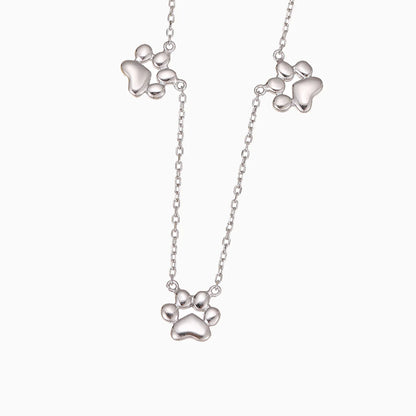 Trinity Paw Necklace