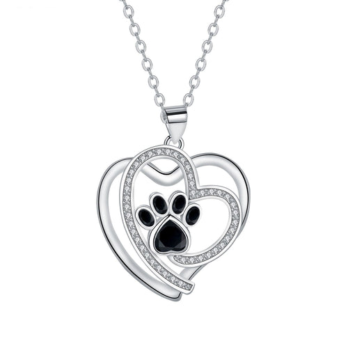 Cute Paw Print Clavicle Necklace VIP