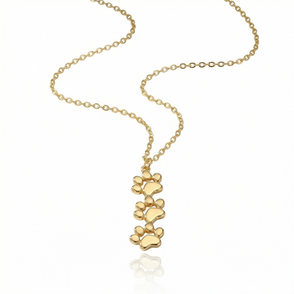 Triple Stack Paw Necklace