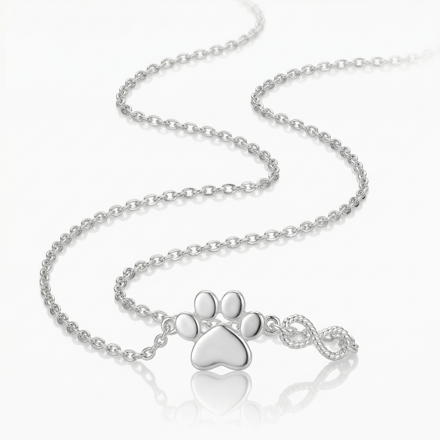 Infinity Paw Necklace