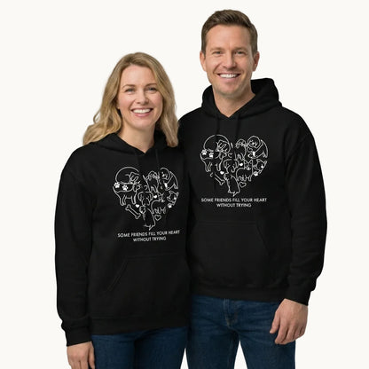Some Friends Fill Your Heart without Trying Dog Lovers Hoodie
