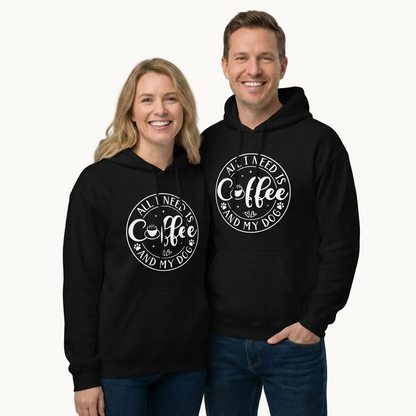 All I Need is Coffee & My Dog Hoodie for Dog Lovers