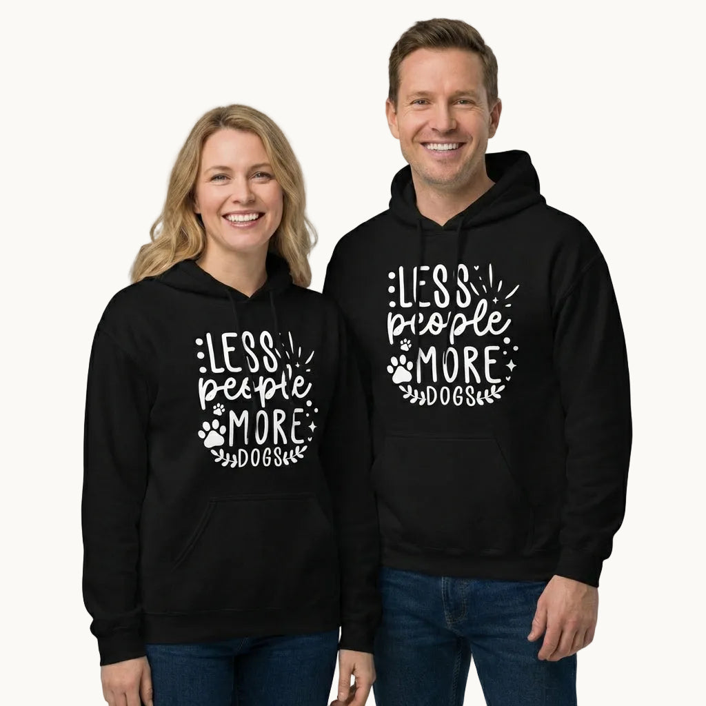 Less People More Dogs Hoodie