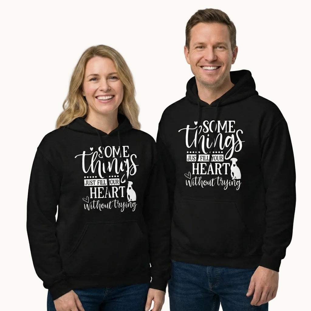 Somethings Just Fill Your Heart Without Trying Dog Mom Hoodie