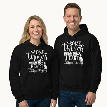 Somethings Just Fill Your Heart Without Trying Dog Mom Hoodie
