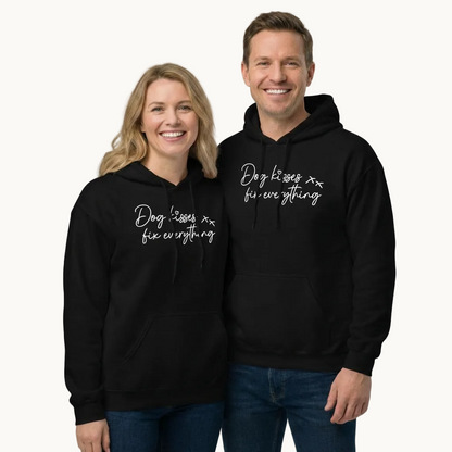 Dog Kisses Fix Everything Unisex Hoodie