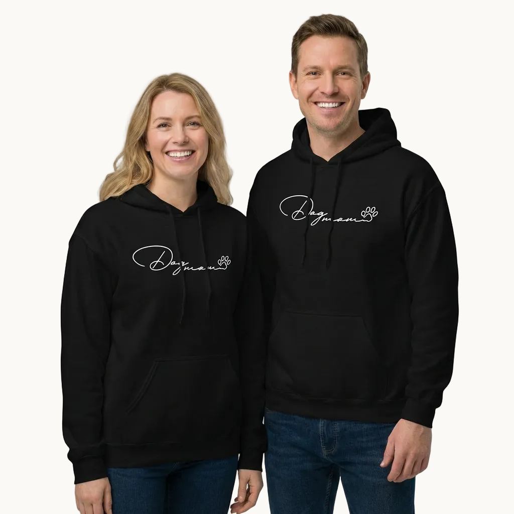 Dog Mom Paw Print Unisex Hoodie