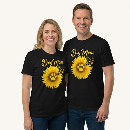 Sunflower Dog Mom T-Shirt