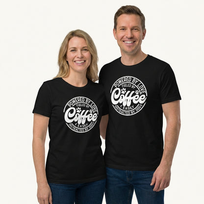 Powered by love & Easily Distracted By Dogs T-Shirt