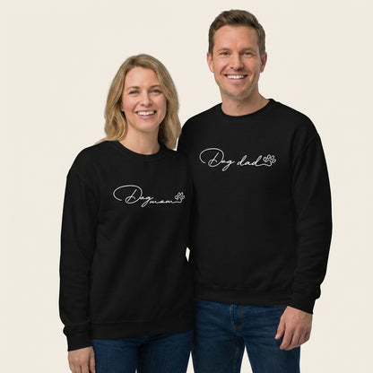 Dog Mom Paw Print Unisex Sweatshirt