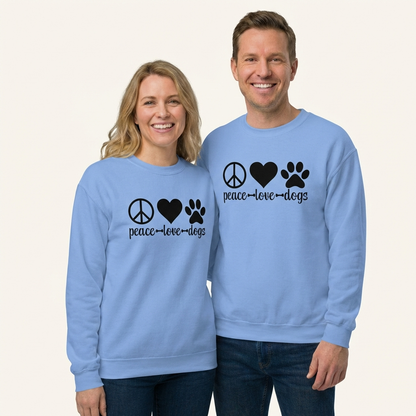 Peace Love Dogs Unisex Sweatshirt