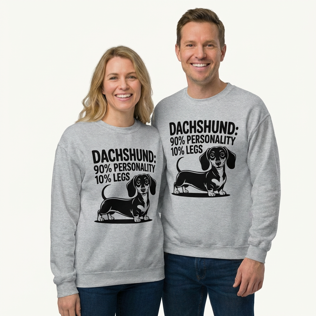 Dachshund: 90% Personality 10% Legs Sweatshirt