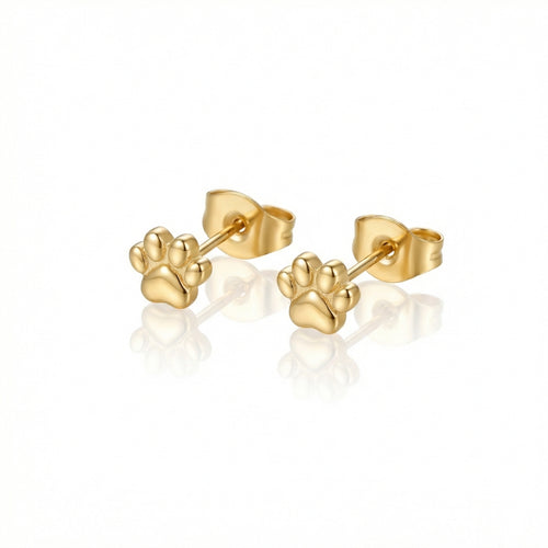 Dog Paw Print Earrings