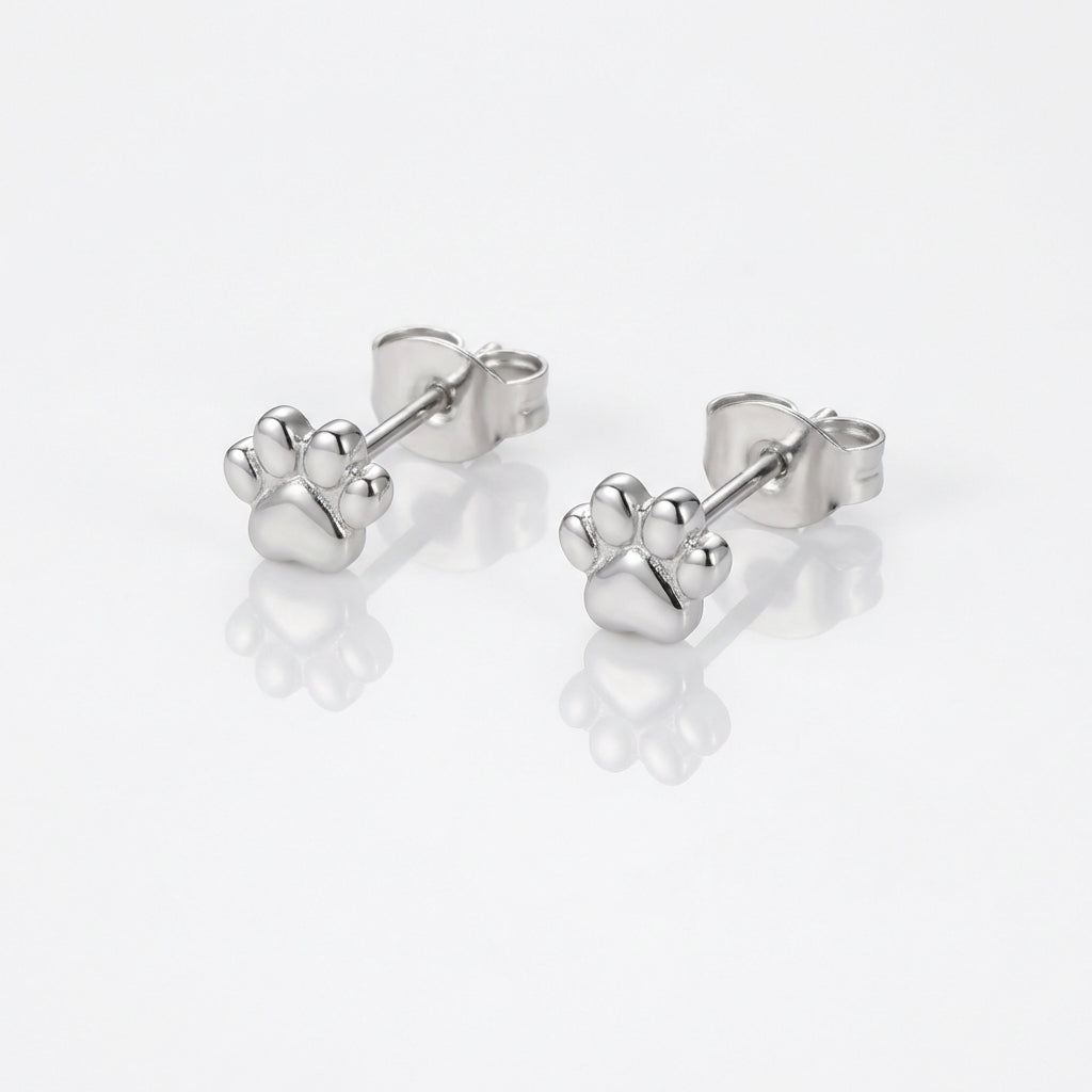 Dog Paw Print Earrings