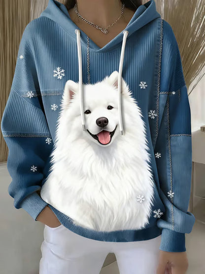 Casual Animal Print Hoodie