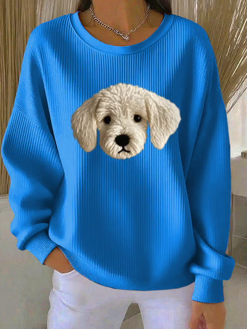 Dog Print Casual Top