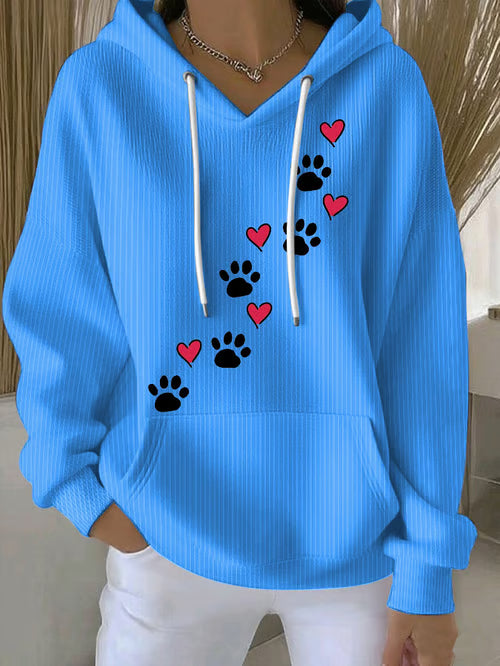 Retro Casual Dog Hoodie