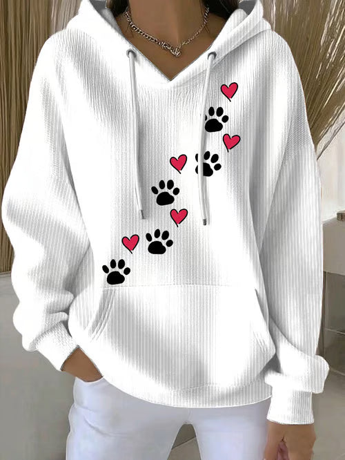 Retro Casual Dog Hoodie