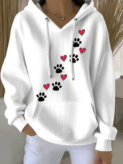 Retro Casual Dog Hoodie